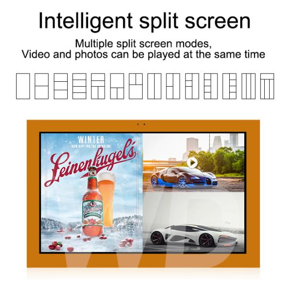 High Resolution 1080P RK3288 Processor Outdoor LCD Digital Signage Orange