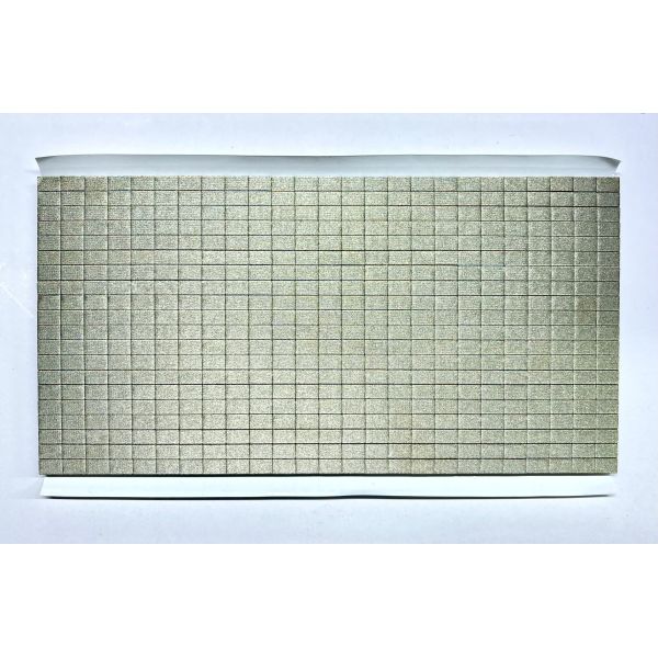 Self Adhesive Square EMI Conductive Foam Pads, Gold Plated Fabric Shielding