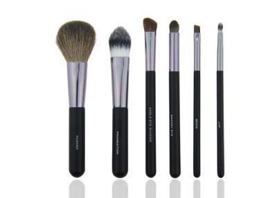 Soft 6 Piece Travel Makeup Brush Set Professional Of Synthetic Hair