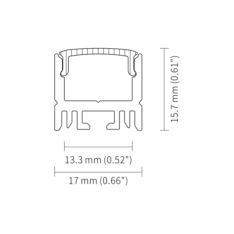 Штранг-прессование СИД поверхностного держателя width17mm high16mm алюминиевое с отражетелем ПК