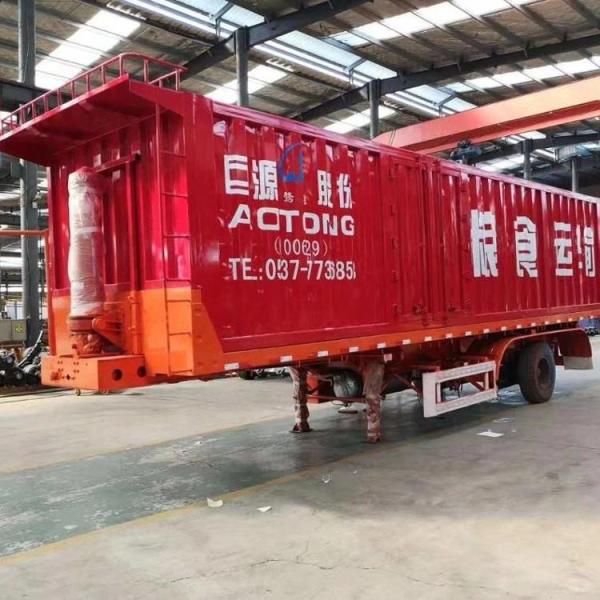 Benefício do Cliente Opcional Tri Axles Heavy Duty Cargo Side Dump Rear Tipping Trailer