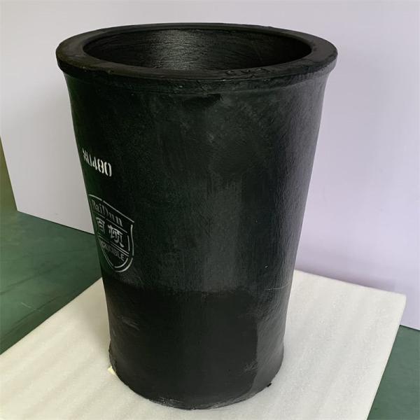 Creuset en graphite d'argile de haute pureté, creuset rond de fusion d'aluminium