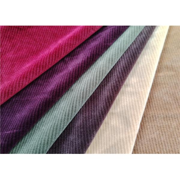 Производитель AB Yarn Pin Strip Fabric For Dress / Jersey Velvet Super Soft Spandex Fabric Изготовление из пряжи с пряжами