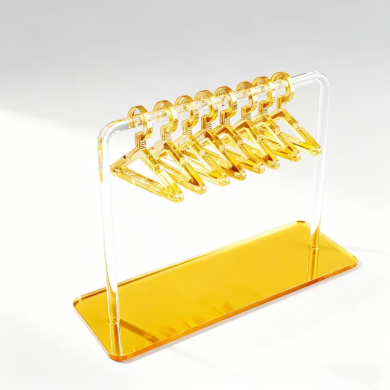Creative Acrylic Desktop Jewelry Organizer Earring Stand Hanger Style Necklace Holder Display Rack