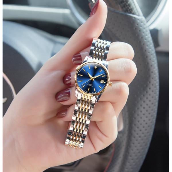 Mechanical Women'S Diamond Watch Interchangeable Strap Alloy Case