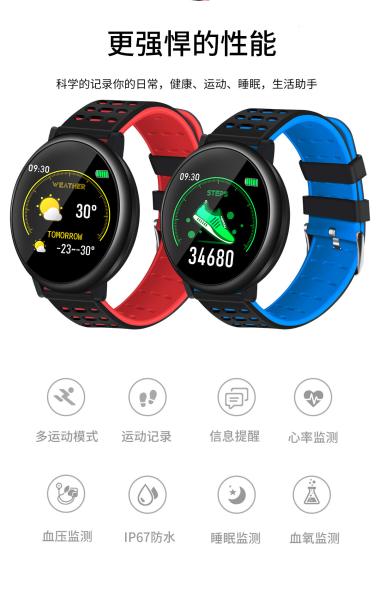 High Quality S30 Full Touch Smart Watch With IP67 Waterproof