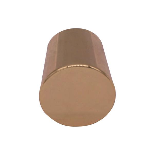 Gold Smooth Metal Perfume Bottle Cap , Unique Design Metal Perfume Bottle Tops