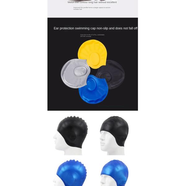 Chapeau de bain pour femmes Protecteur contre l'humidité Pour les oreilles Cheveux longs Bonnet de bain sans odeur