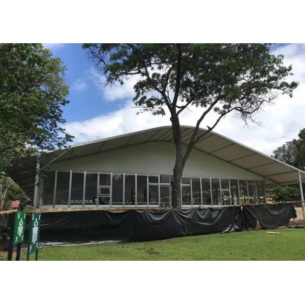 White PVC 30x60 Wedding Event Tents With Tempered Glass