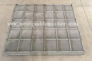 fio feito malha 0.15mm Mesh Demister Pad With Bracket do alto densidade