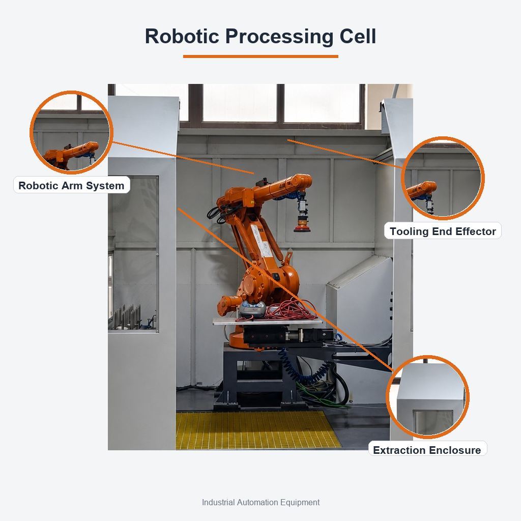 Mirror Level Robotic Surface Polishing System For Brass Threaded Plumbing Tee Fittings