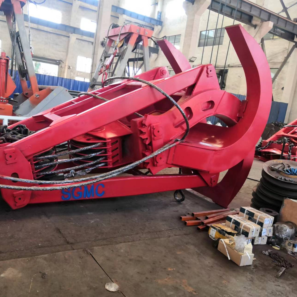 Heavy Duty Mechanic Remote Control Bulk Cargo Orange Peel Grab Excavator Hydraulic Rotating Timber Grab Log Grab Forestry Grab