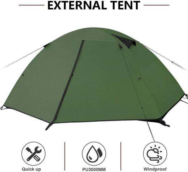 Hiking Camping Tent, Tent Suitable for Outdoor, Hiking, Glamping, Outdoor Products Backpacking Tents,
