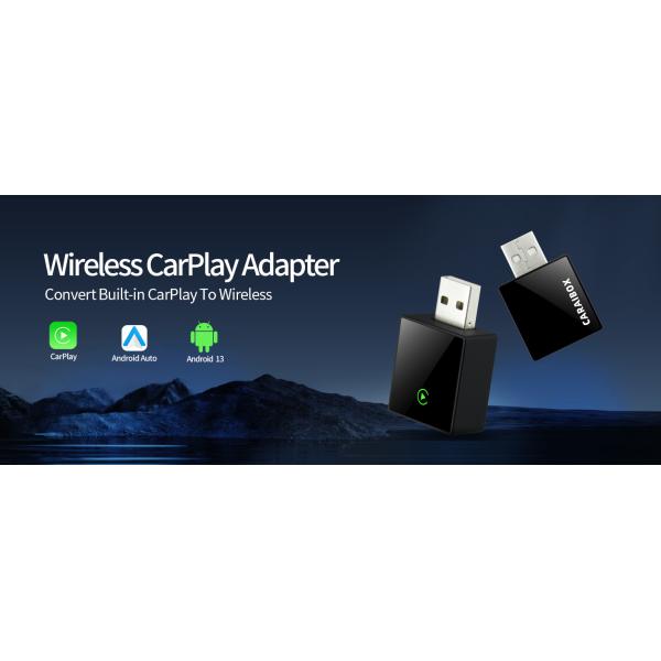 Wireless Android Carplay Box Bluetooth 5.2 for 98% Car Models