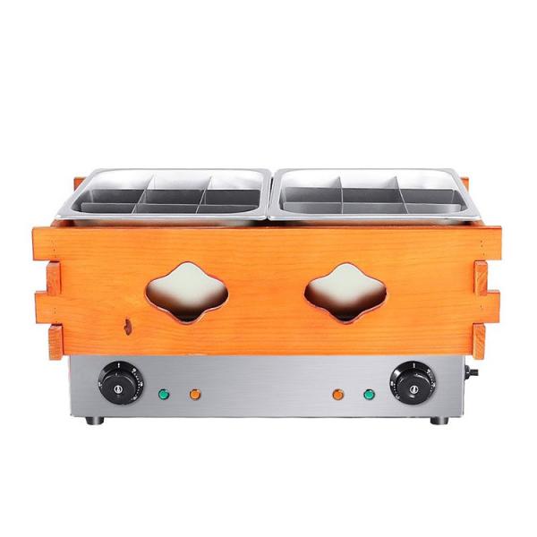 Отстойная к ржавчине стальная печь для приготовления пищи 2 резервуара 18 решетки деревянные окружающие