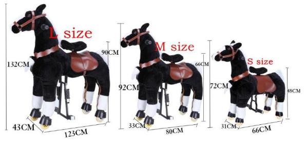 Lovely Amusement Park Equipment Mechanical Pony Kid Ridding On Walking Animal