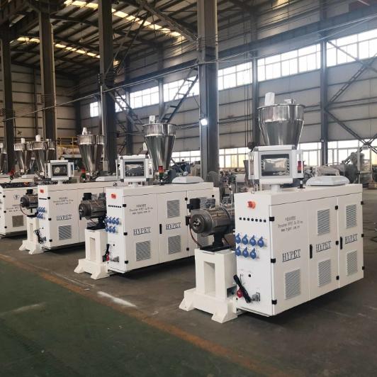Shenzhen HYPET PS75/38  95/38  125/38 High Efficient And High Speed Parallel Twin Screw Plastic Extruders