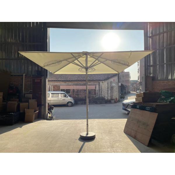 Aluminum Frame Square Garden Umbrella with UV50 Protection and 280g Polyester Fabric