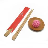 Bâtons à manger en bois jetables de couleur naturelle de 23 cm Bâtons à manger en bambou de 10 g avec emballage individuel pour pique-nique