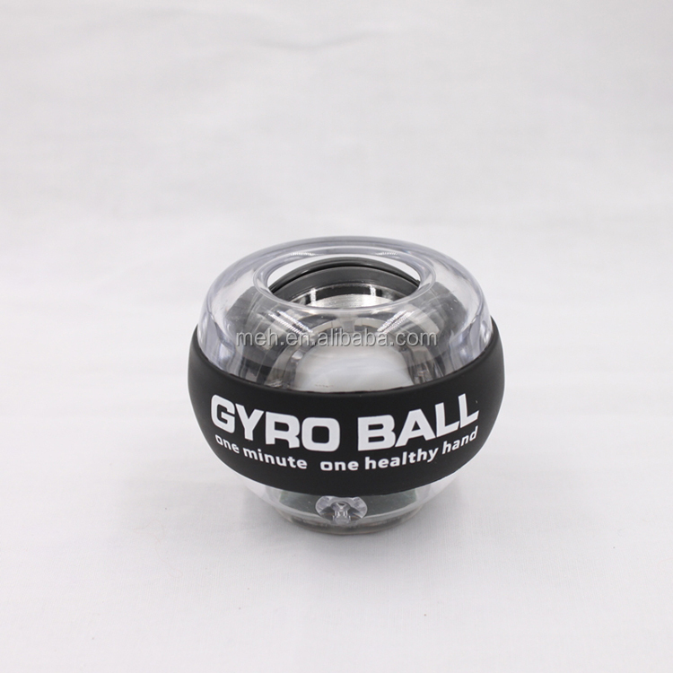Best Selling Auto-Start Gyro Wrist Trainer Ball Strengthener for Arm Workout TikTok Power Wrists PC+Zinc Alloy Platinum Black
