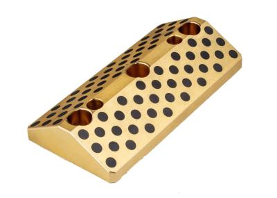 Block Bronze Wear Plate INW V guide type BP  Sliding with Solid Lubricant