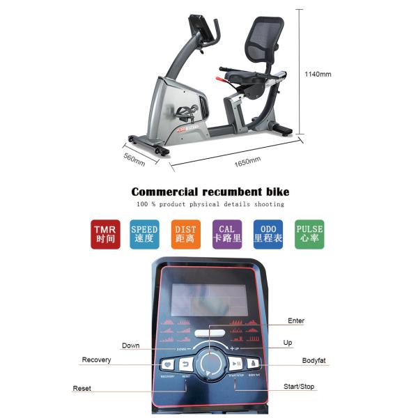 Тренера велосипеда маховика сопротивления язык взрослого Рекумбент эллиптического английский