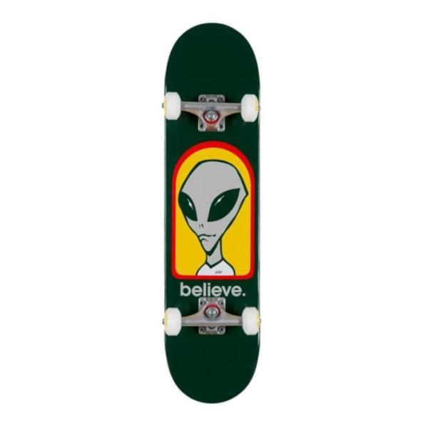 Alien Workshop Believe Green Complete Skateboard - 7.75 x 31.625