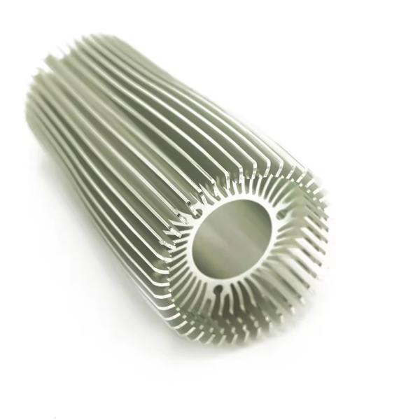 6063 Алюминиевый терморегулятор Cob Led Heat Sink OEM ODM Сливочный алюминиевый терморегулятор