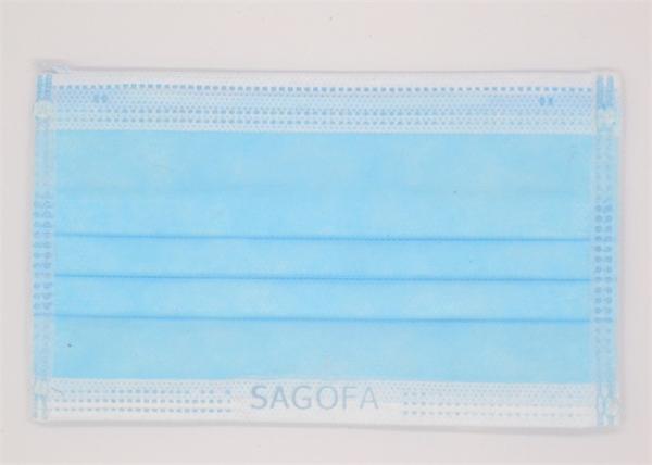 Three Layer Disposable Safety Mask , Hypoallergenic Dental Masks 50pcs Per Box Packing