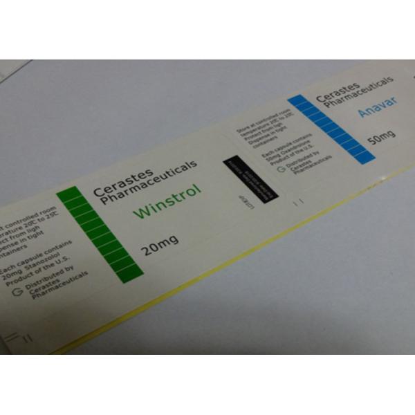 Размер печатания полного цвета стикеров ярлыка лекарства пробирки стероидов стек