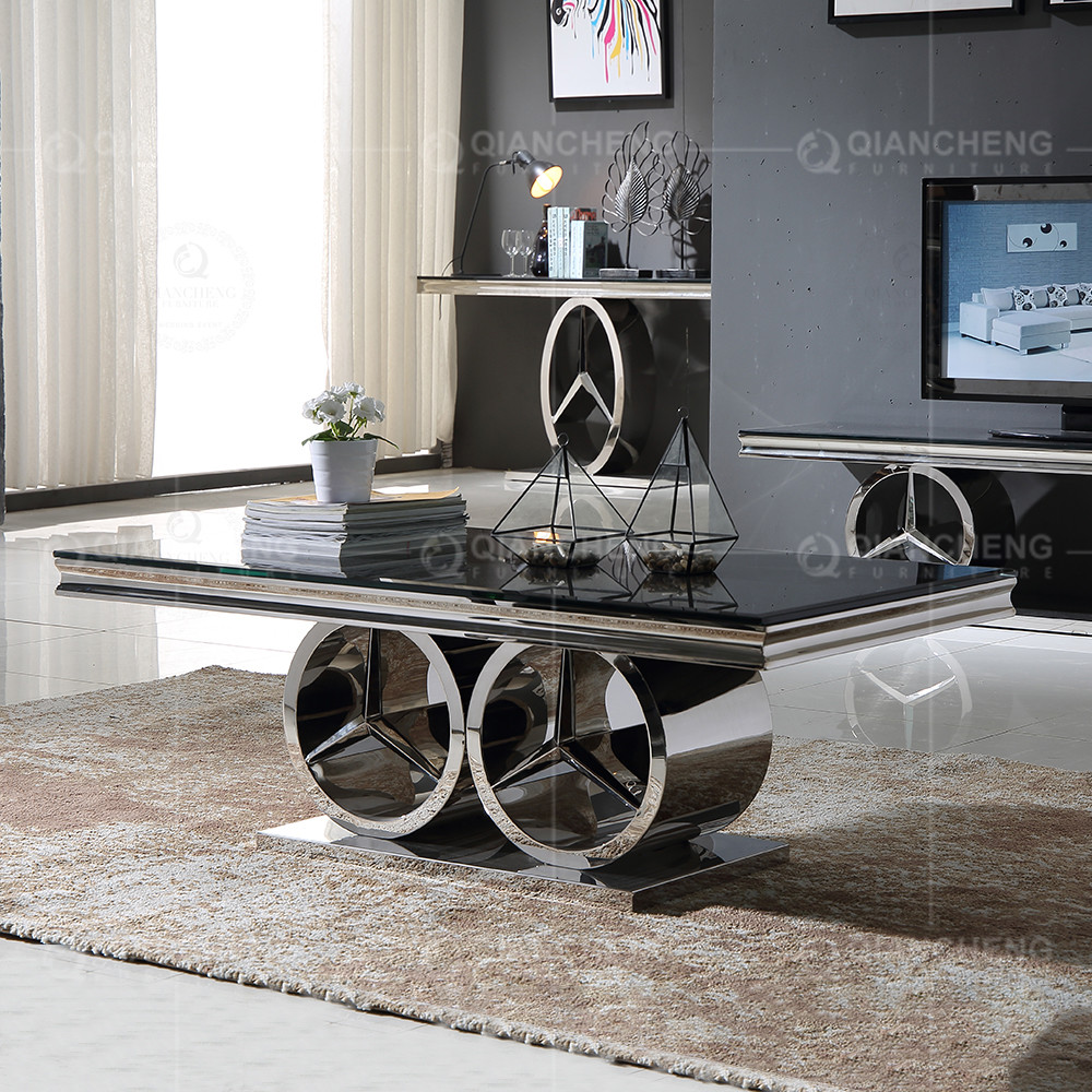 журнальный стол 130x70x45cm черный стеклянный верхний для носки комнаты прожития продолжительной