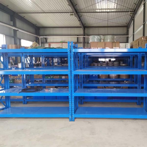 Rust Free Industrial Warehouse Racking Rivetier Boltless Shelving Powder Coating