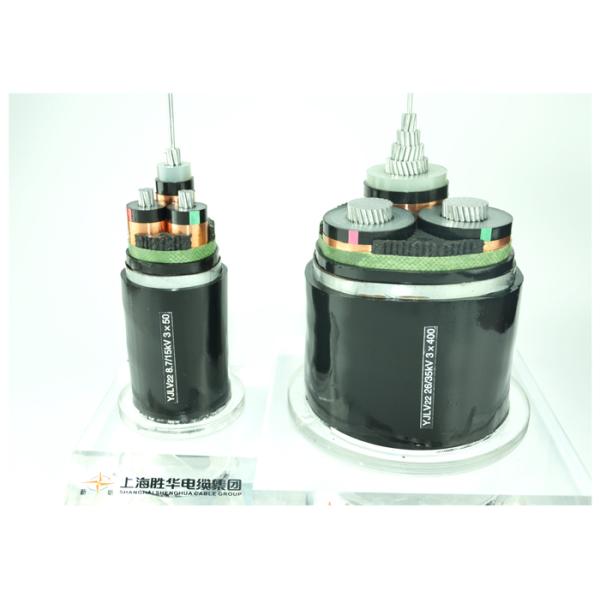 кабель стальной ленты 15kV электрического кабеля сердечника 240mm2 XLPE 3 бронированный гальванизированный Armored алюминиевый