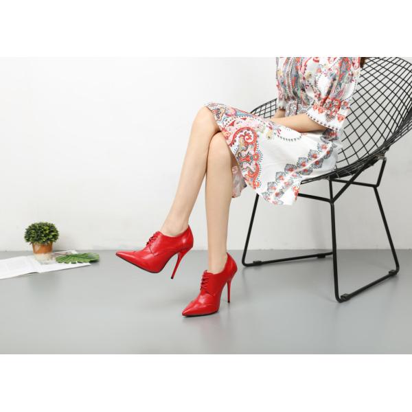 Sexy Women Plum Pointed Toe High Heel Lace Up Ankle Fashion Trendy Boots Slipper Sandals