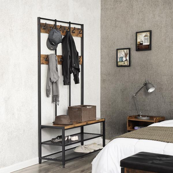 Large Coat Rack for Hallway, Industrial Coat Stand for Sale, Hallway Coat Rack, UHSR86BX