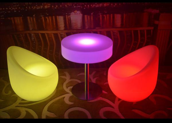 No Folded LED Light Furniture Light Up Chairs And Tables For Decoration