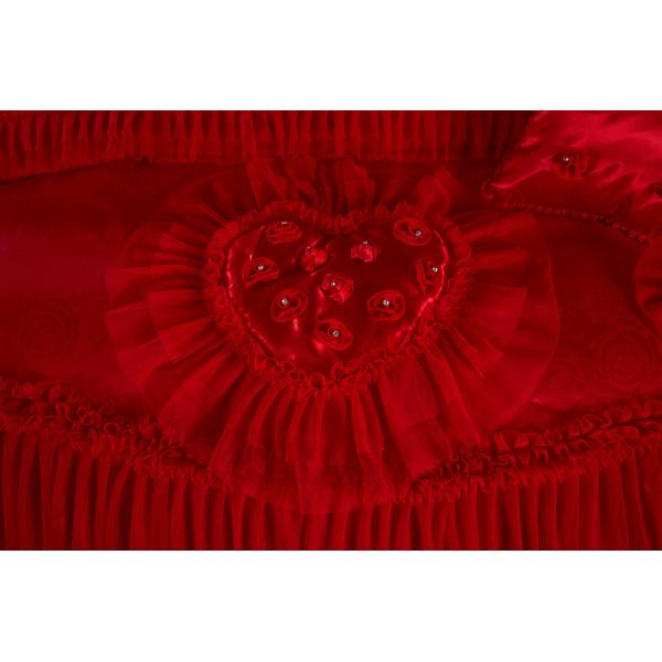 60 Count High End Шнурка Постельное белье Jacquard ткань Королева 100% органического хлопка листовки наборы