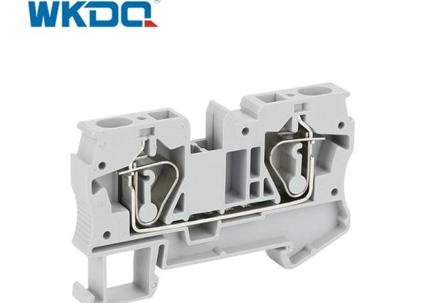 Din Rail IEC 800V 57A JST 6 Spring Cage Terminal Block