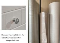 Película decorativa de PVC de textura de cor simples para decoração de superfícies de armários