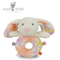 Peluches éducatives à câliner de 28 cm pour bébé lapin adorable