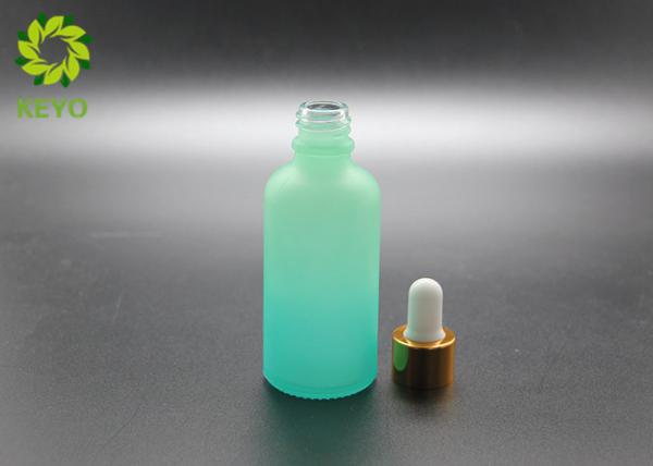 Empty Commecial 50ML Glass Dropper Bottle , Frosted Cosmetic Bottles For Essential Oil