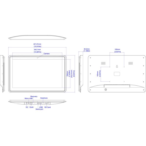 Wall Mount P0.264mm All In One Android Tablet For Home Automation