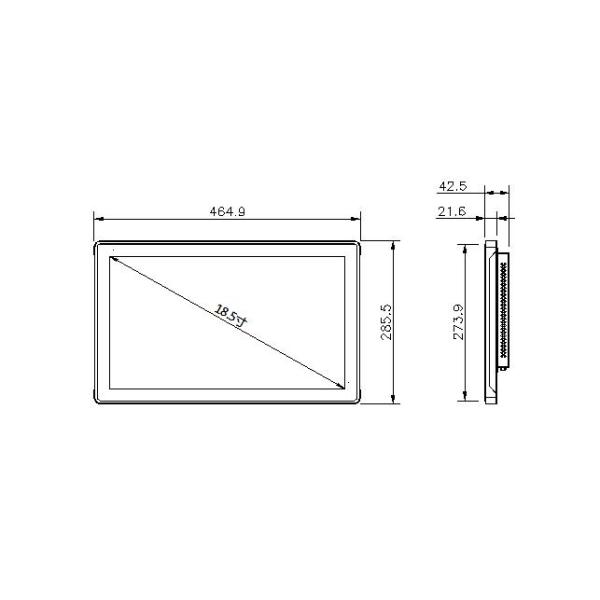ODM Desktop Computer Touch Screen Monitor 1080P Capacitive Multitouch