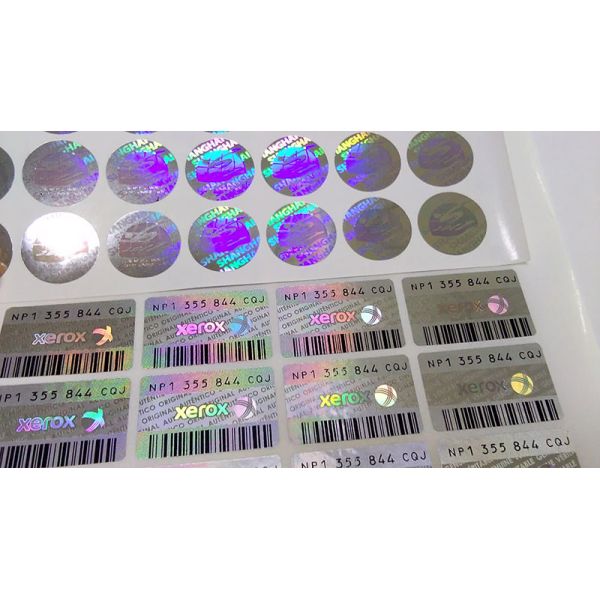 Anti Counterfeiting 3d Hologram Sticker Security Sticker Label Custom Qr Code Logo