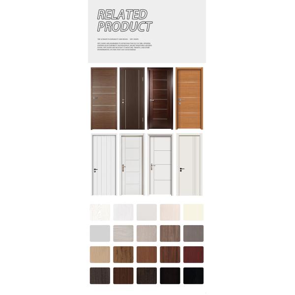 Exterior Room Slab Shaker WPC Door Internal Prehung Wood Composite Other Front Entry Doors for Houses With Smart Lock