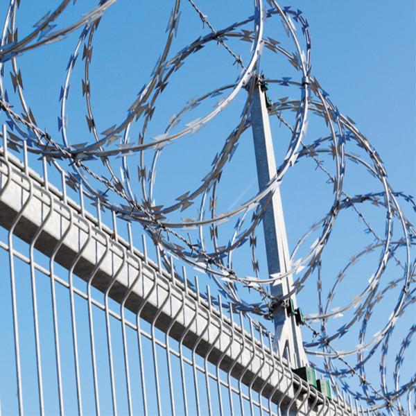 Military Razor Wire Fence High Strength Unique Appearence Convenient Installation