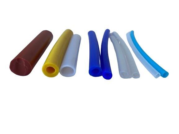 Tubo de tubulação de qualidade médica com cores personalizadas de borracha de silicone