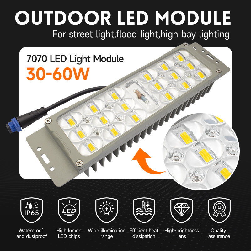 Wide-angle 48V IP66 Waterproof Dimmable LED Lamp Board LED Module for Single-vehicle street light, multi-vehicle street light,and Landscape Lighting