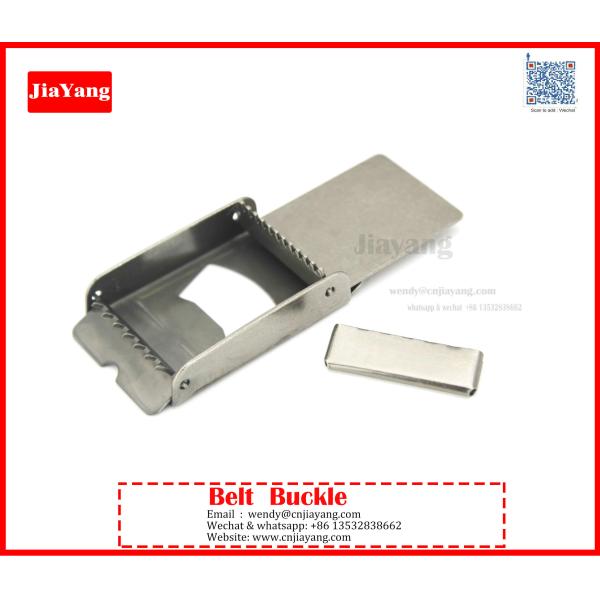 custom prong silver iron metal men belt buckle with embossed logo