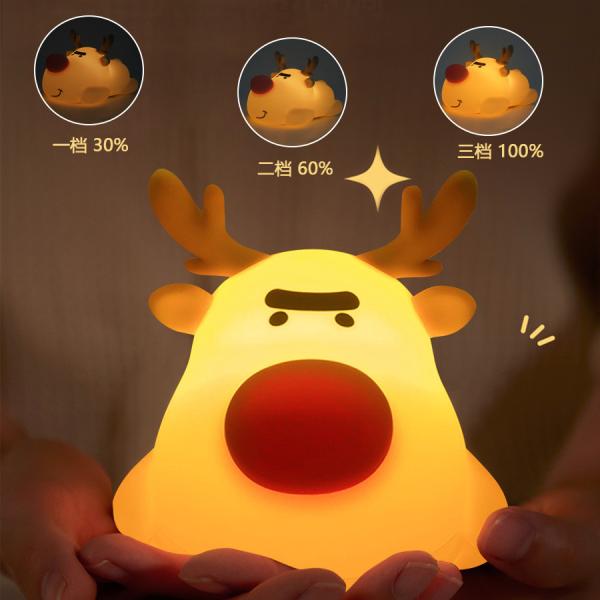 Relógio Eco-Friendly Sleep Trainer com luz de noite LED suave e quente